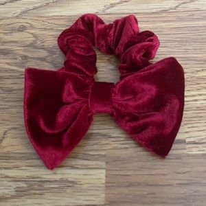 Red Bow Scrunchie